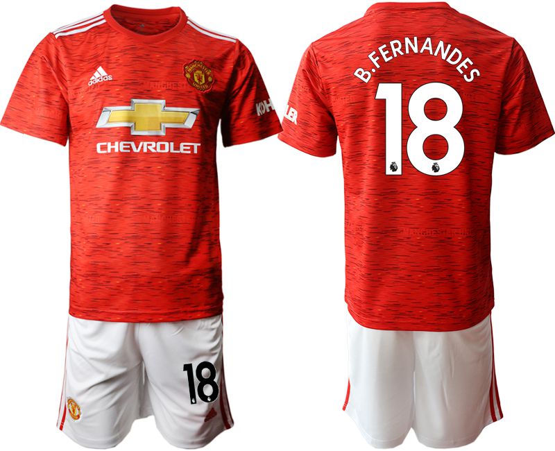 Men 2020-2021 club Manchester United home #18 red Soccer Jerseys->manchester united jersey->Soccer Club Jersey